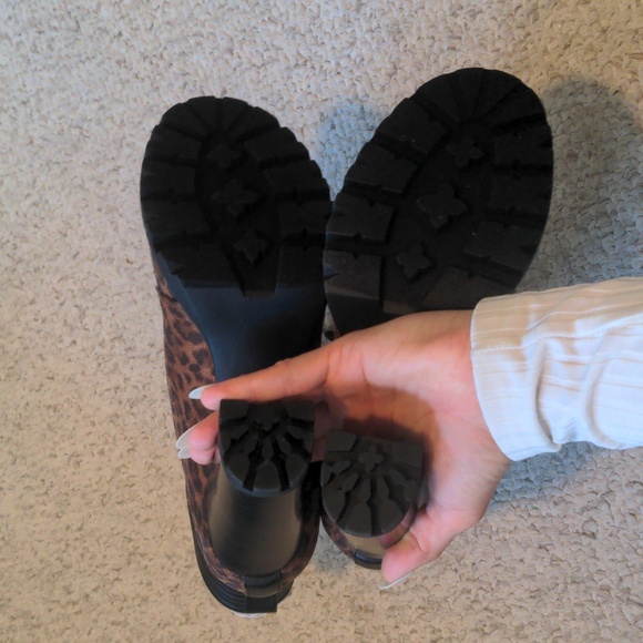 JustFab Shandee Lace-Up Booties for Women - High Heeled Combat Boots, Fa… - Picture 6 of 9